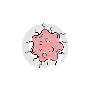 spirochete bacteria science line icon. element of bacterium virus illustration icons. signs symbols can be used for web logo