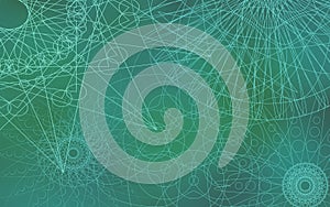 Spirograph`s abstract pattern background