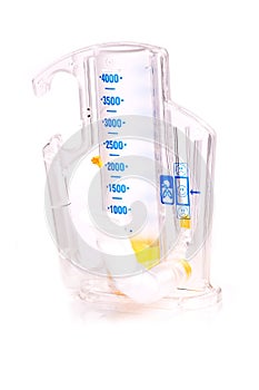 Spirometer isolated on white