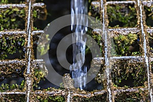 Spirt of water of an old fountain in Montanejos, Spain photo