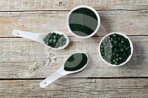 Spirulina . Healrhy food . Organic antioxidant