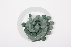 Spirulina   isolated  at  white  background