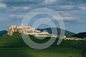 Spis castle on the hill