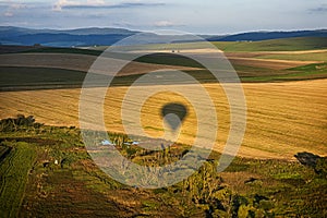 Spis landscape from the balloon, Slovakia