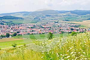 Spisske Podhradie town from Spis Castle, Slovakia
