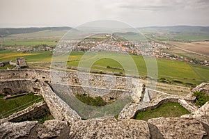 Spissky castle - Look from tower to south and
