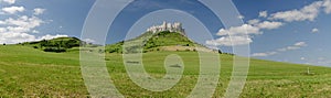 Panoramic picture of Spis castle, Slovakia