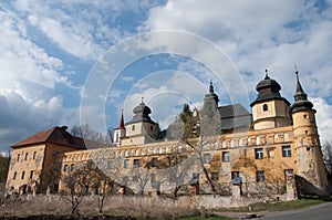 Spišský Štiavnik hrad a kostel na Slovensku