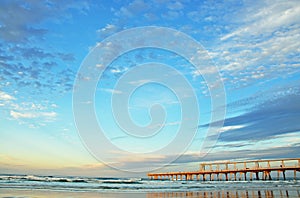 The Spit - Fishing bridge Gold Coast, Australia photo