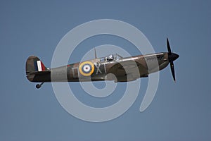 Spitfire in flight