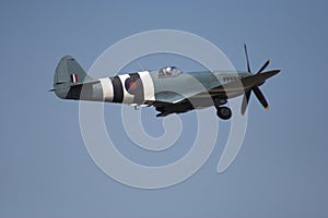 Spitfire in flight