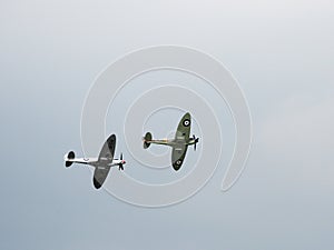 Spitfire Mk X1X PS915 The Last One Produced Flying over Dunsfold