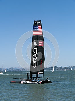 Spithill the winning boat