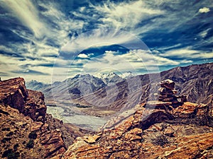 Spiti valley in Himalayas