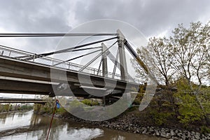 Spittelauer Bruecke. View from Donaukanal