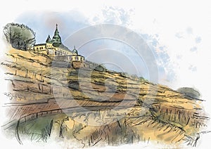 Spitzhaus Radebeul sketch