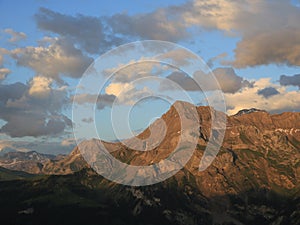 Spitzhore in the golden evening light