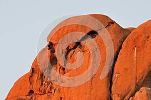 Spitzkoppe in Namibia at sunset
