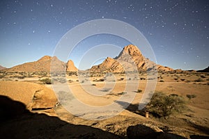 Spitzkoppe at night.