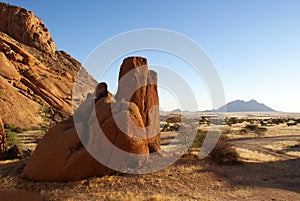 Spitzkoppe rock formation in Namibia