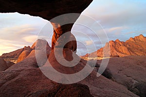 Spitzkoppe rocks at sunset