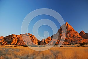 Spitzkoppe during sunset, Namibia, Africa