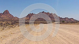 Spitzkoppe, unique rock formation in Damaraland, Namibia