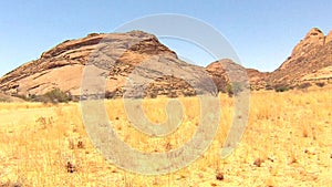 Spitzkoppe, unique rock formation in Damaraland, Namibia