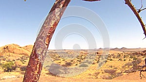 Spitzkoppe, unique rock formation in Damaraland, Namibia