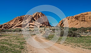 Spitzkoppe, unique rock formation in Damaraland, Namibia