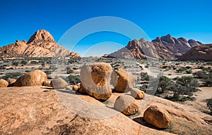 Spitzkoppe, unique rock formation in Damaraland, Namibia