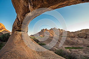 Spitzkoppe, unique rock formation in Damaraland, Namibia