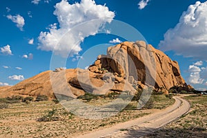 Spitzkoppe, unique rock formation in Damaraland, Namibia