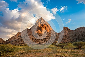 Spitzkoppe, unique rock formation in Damaraland, Namibia