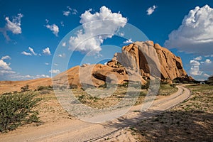 Spitzkoppe, unique rock formation in Damaraland, Namibia