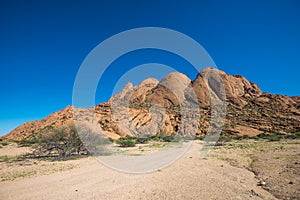 Spitzkoppe, unique rock formation in Namibia