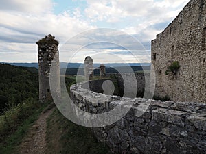 SpiÃÂ¡ Castle is a castle ruin that occupies the top of the travertine hill SpiÃÂ¡ Castle Hill.Slovakia photo