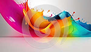 Splash of colors. Colorful liquid background. Background illustration of a colored floating liquid