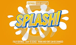Splash Comic 3d text effect editable