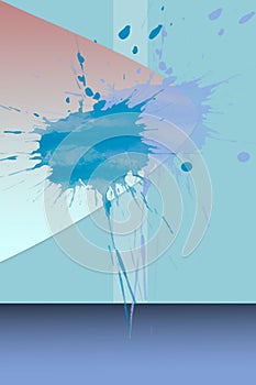 Splash Eclaboussure colorÃÂ©e sur mur