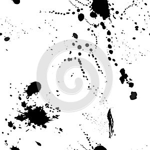 SPLASH DESIGN. PAINTED ABSTRACT SEAMLESS VECTOR PATTERN. HIPSTER BRUSH TEXTURE