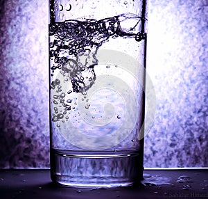 Splash glass water