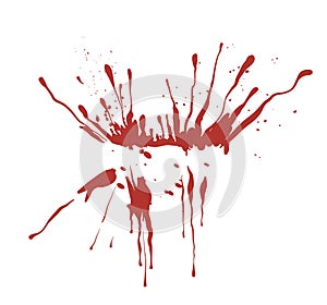 Splash inkblot,blood photo