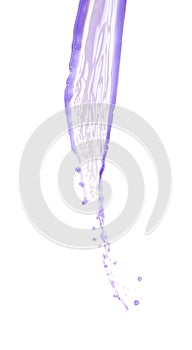 Splash of liquid in motion isolated