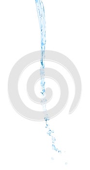 Splash of liquid in motion isolated