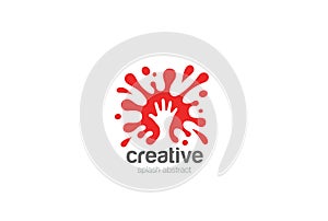 Splash Logo design vector Entertainment service