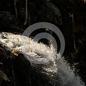Splash off of Waterwheel Falls in Yosemite National Park