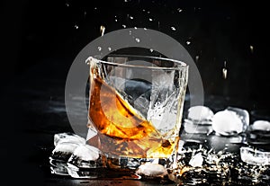 Splash of a orande cocktail photo