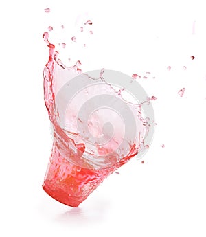 Splash pink. Soda drink