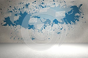 Splash showing global commuication